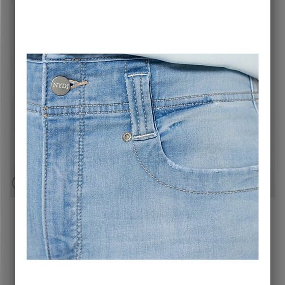 NYDJ Higher Rise Lightweight Denim Ella Shorts- Charmed 10 NWT IN PKG - Picture 4 of 7